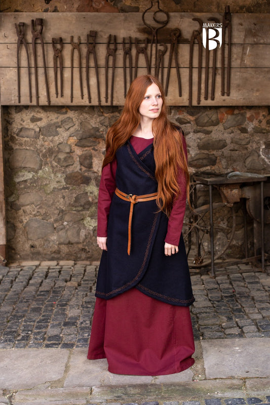 Wool Wrap Dress Myrana Dark Blue - Which Mark