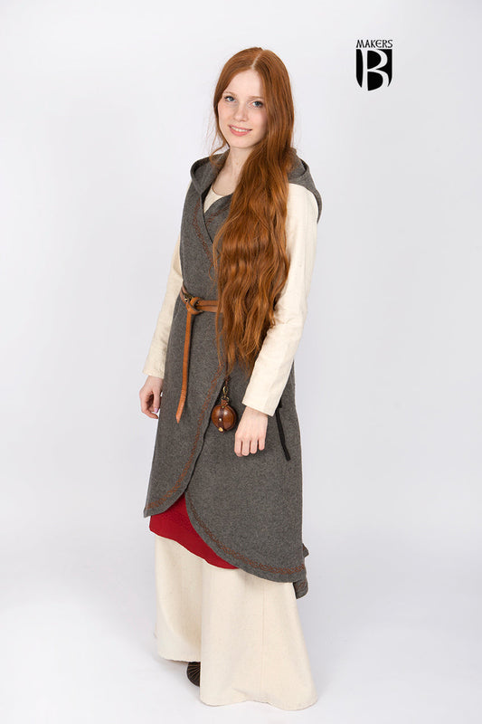 Wool Wrap Dress Myrana Dark Grey - Which Mark