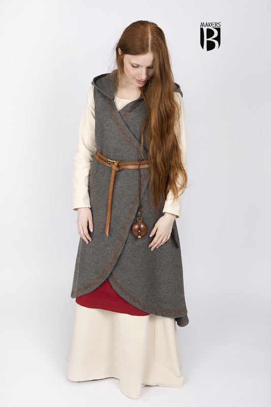 Wool Wrap Dress Myrana Dark Grey - Which Mark