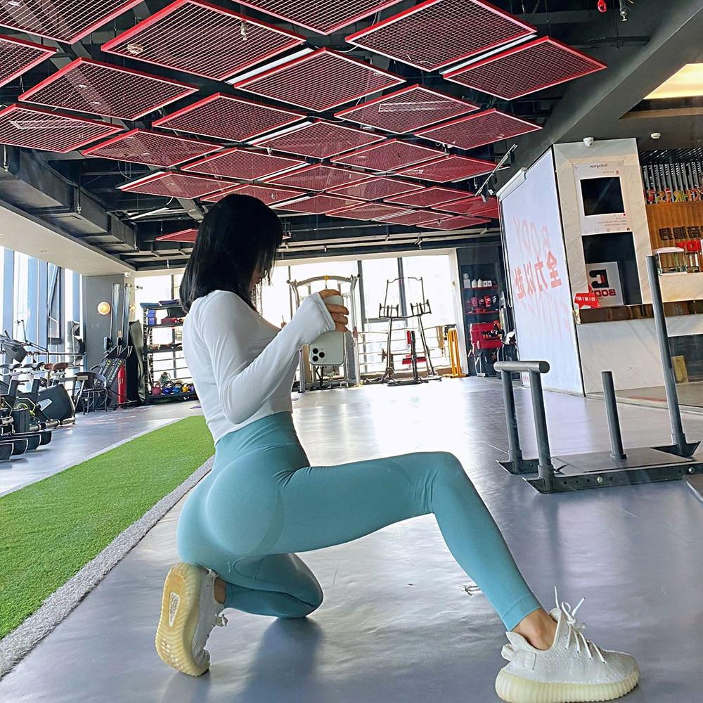 Women High Waist Seamless Leggings Gym Leggings Sport Fitness Legins - Which Mark