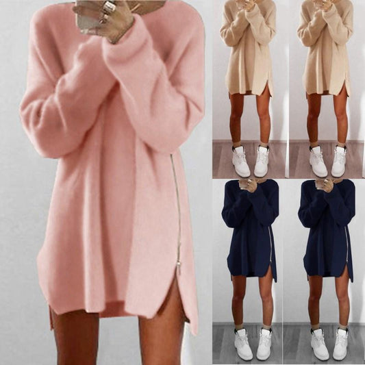 2018 New Fashion Women's Sweater Winter Keep Warm Long Sleeve O-neck - Which Mark