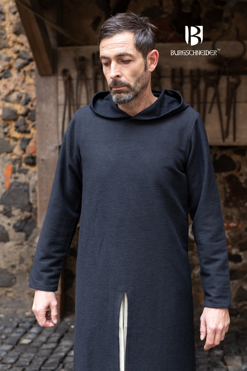 Hooded Long Tunic Renaud Black - Which Mark