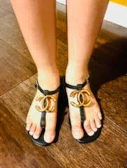 Women Thong Sandals With Back CC - Which Mark