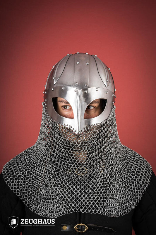 Viking Spectacle Helmet with Aventail 1,6mm Polished - Which Mark