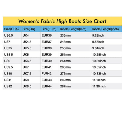 GOATS. III Women's All Over Print Fabric High Boots - Which Mark