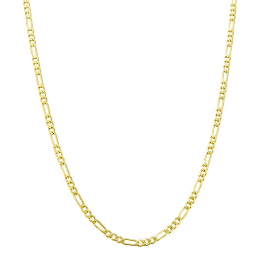 14k Gold Thin Baby Figaro Chain Necklace - Which Mark